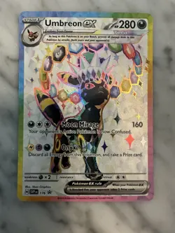 Pokemon TCG - Umbreon ex 176 & Espeon ex 175 Prismatic Evolutions Ultra Rare NM - Image 2