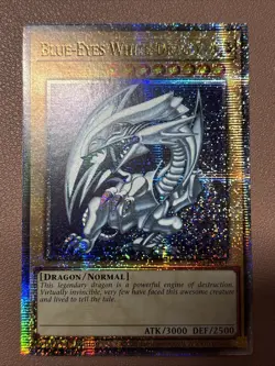 Yugioh Blue-Eyes White Dragon MP24-EN001 Quarter Century Rare 1st Ed LP - Image 1