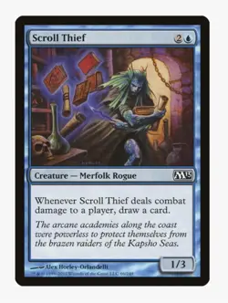 MTG Scroll Thief #66 Magic 2013 (M13) Near Mint NM Card In Protective Sleeve - Image 1