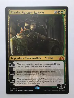 MTG Vraska, Golgari Queen (GRN) Guilds Of Ravnica Regular Mythic 213/259 - Image 1