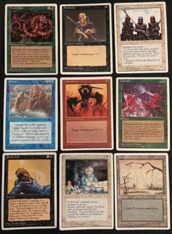 77x Alternate 4th Fourth Edition MTG Channel Fireball + - Image 3