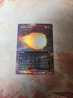 Duelist's Flame Borderless FOIL Commander Final Fantasy MTG NM - Image 1