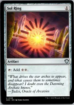 Sol Ring 128 Uncommon Commander: Secrets of Strixhaven Magic: The Gathering NM - Image 1