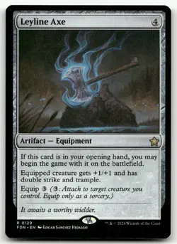 Leyline Axe #129 (NM) Foundations FDN Magic MTG - Image 1