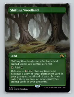 MTG Shifting Woodland (Borderless) R Modern Horizons 3 357 NM - Image 1