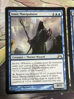 C6114 MAGIC MTG GATECRASH SIMIC MANIPULATOR 2X #50 DMG RARE - Image 2