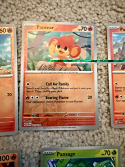 Pansear Simisear Panpour Simipour Pansage Simisage Lot (12) Pokemon TCG NM - Image 3