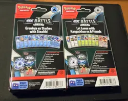 2023 Pokemon -Set of 2- 1x Kangaskhan & 1x Greninja EX Battle Decks. New Sealed! - Image 2