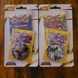 Pokemon TCG Astral Radiance Coin Blister Lot (2) Toxel Promo Sealed Booster Pack - Image 1