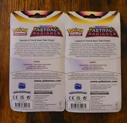 Pokemon TCG Astral Radiance Coin Blister Lot (2) Toxel Promo Sealed Booster Pack - Image 2