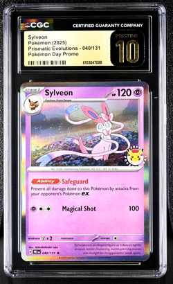 Sylveon #040 Pokemon Day Promo - Prismatic Evolutions - CGC Pristine 10 - POP 11 - Image 1