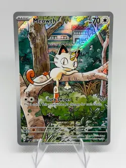 Meowth 106/094 Me02: Pokemon Phantasmal Flames Holo Pack Fresh Near Mint - Image 1