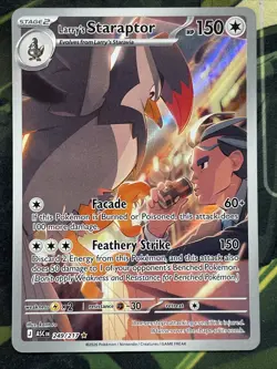 Pokemon Larry's Staraptor 250/227 Full Art Holo Rare SV 150 HP English TCG Card - Image 1