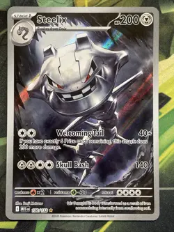 Steelix Pokemon Mega Evolution 150/132 Illustration Rare Full Art NM Matsuno - Image 1