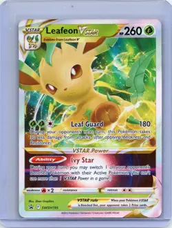 Leafeon VSTAR SWSH195 Holo Promo Sword & Shield Promo Pokemon Holo Near Mint - Image 1