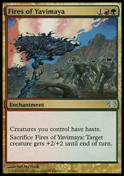Fires of Yavimaya - Medium Play MTG Planechase - Image 1