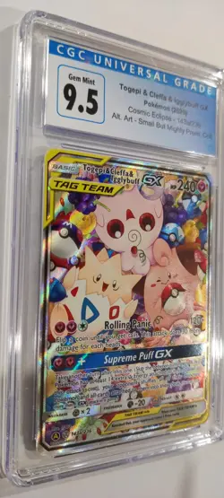 Pokemon Togepi & Cleffa & Igglybuff GX 143a/236 Alternate Art Holo CGC 9.5 - Image 2