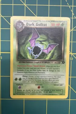 Dark Golbat 24/82 Rare Team Rocket Pokemon Unlimited - Image 1