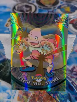 Topps Chrome 2000 Mr. Mime Pokemon TV Spectra #122 MP See Photos 🔥❤ - Image 1