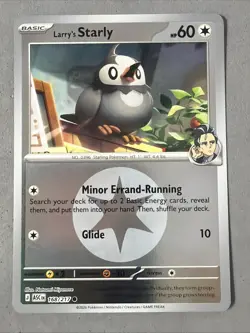 Pokemon TCG * Larry's Starly 168/217 ENERGY REVERSE HOLO * ME Ascended Heroes - Image 1