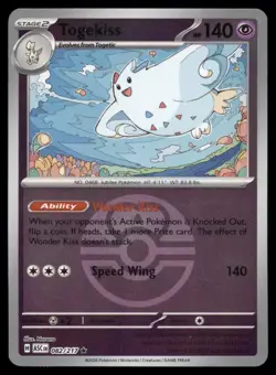 Togekiss 082/217 (Love Ball) 082/217 ME: Ascended Heroes Pokemon Reverse Holo NM - Image 1
