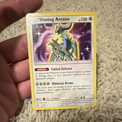 Pokemon TCG Shining Arceus 57/73 Shining Legends Shiny Holo Rare 130 HP EN 2017 - Image 1