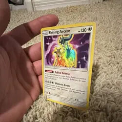 Pokemon TCG Shining Arceus 57/73 Shining Legends Shiny Holo Rare 130 HP EN 2017 - Image 3