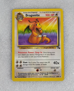 Dragonite 19/62 HP/DMG Fossil Non Holo Rare Unlimited Pokemon TCG - Image 1
