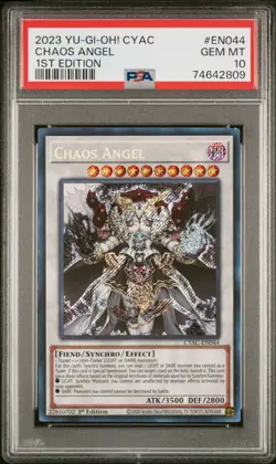 PSA 10 - Yugioh! Chaos Angel (CYAC-EN044) 1st Edition GEM MT 10! - Image 1