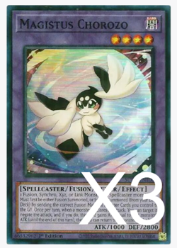 3X Magistus Chorozo SUDA-EN100 SUPREME DARKNESS 1ST NM YUGIOH - Image 1