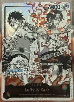 ST30-001 Luffy & Ace leader Alt Art (Parallel) One Piece Card Game ENGLISH Deck - Image 3