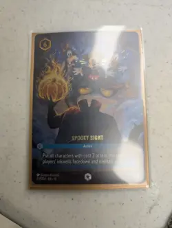 Disney Lorcana Spooky Sight Enchanted 237/204 The First Chapter Rare Cold Foil - Image 2
