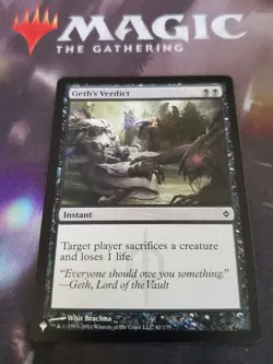 Mtg. 2x Geth's Verdict. The List Reprints. Pack Fresh - Image 1