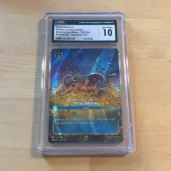 2024 DISNEY LORCANA EN 5-SHIMMERING SKIES ENCHANTED #219 ROYAL TANTRUM CGC 10 - Image 1