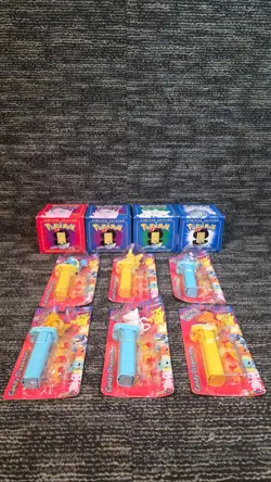 Pokemon lot (6)Toysite Candy dispenser/(4) 23k Gold Card's *SEALED - Image 1