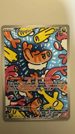 Tatsugiri - 186/167 - Pokemon Twilight Masquerade Illustration Rare NM - Image 1