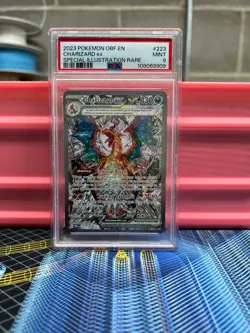 POKEMON S&V Obsidian Flames CHARIZARD EX 223/197 Special Illustration Rare PSA 9 - Image 1