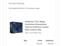 PRESALE Mega Evolution Phantasmal Flames Pokemon Center ETB Elite Trainer Box!! - Image 3
