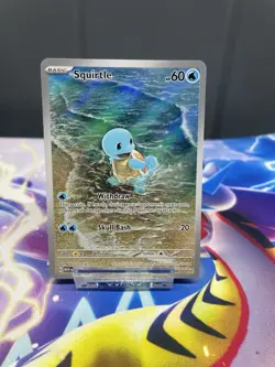 Squirtle 170/165 Pokemon TCG: Scarlet & Violet: 151 Illustration Rare Holo NM - Image 1