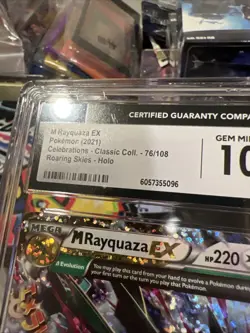 CGC 10 M Rayquaza EX 76/108 Celebrations Classic Collection Pokemon TCG - Image 3