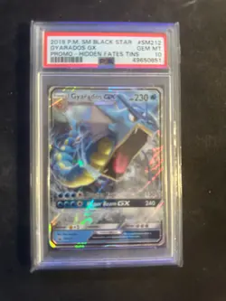 Gyarados GX SM212 Holo 2019 Pokemon Hidden Fates Full Art PSA 10 - Image 1