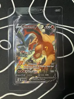 2022 POKEMON SWORD & SHIELD BRILLIANT STARS 154/172 FULL ART CHARIZARD V - Image 1
