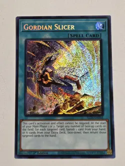 Gordian Slicer ALIN-EN066 Secret Rare Alliance Insight Yugioh 1st Edition Mint - Image 1