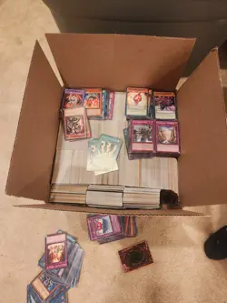 1 Box Mixed Lot Yugioh And 1 Box Of Old School Card Bundle - Image 1
