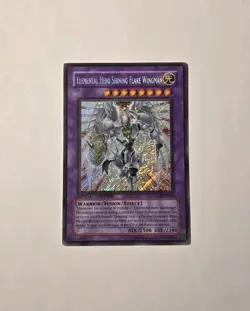 YUGIOH ELEMENTAL HERO SHINING FLARE WINGMAN CT03-EN004 SECRET RARE MP - Image 1