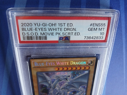 Blue-Eyes White Dragon 2020 ENS55 Secret Rare 1st Edition Yugioh PSA 10 GEM Mint - Image 4