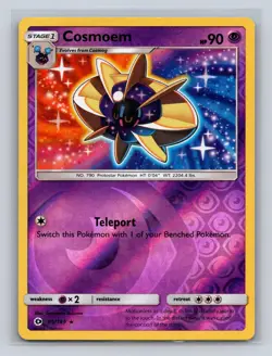 Cosmoem 65/149 Rare SM Base Set Pokemon Reverse Holo LP - Image 1