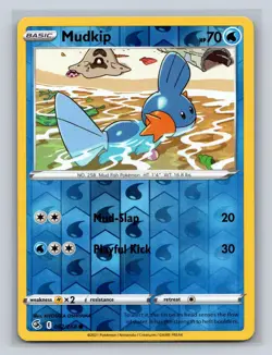 Mudkip 062/264 Common Fusion Strike Pokemon Reverse Holo NM - Image 1