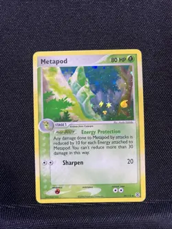 Pokemon TCG Metapod Reverse Holo 39/112 FireRed & LeafGreen 2004 - Image 1
