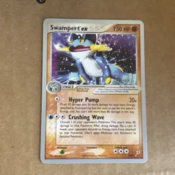 Pokemon TCG Swampert ex 95/95 EX Team Magma vs. Team Aqua World Champion 2004 - Image 1